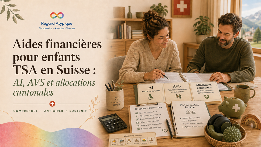 Aides financières pour enfants TSA en Suisse : AI, AVS et allocations cantonales