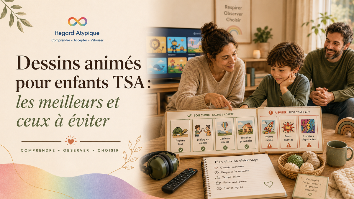 Dessins animés pour enfants autistes : les meilleurs pour les émotions et ceux à éviter (guide parents TSA)
