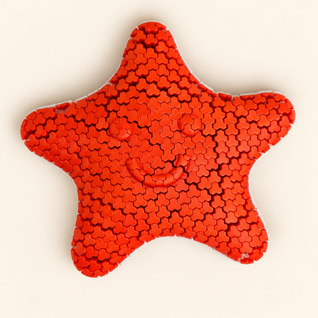 Fidget Étoile de Mer Articulée – Le Compagnon Sensoriel Souriant