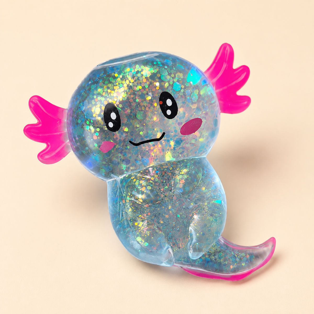 Le Jouet Anti-Stress "Axolotl Pailleté"