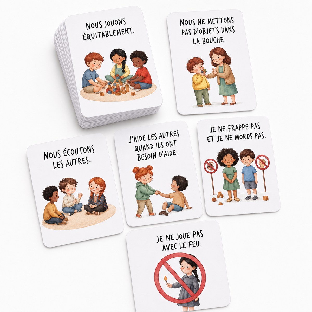 Coffret Duo "Émotions & Connexion" : Cartes Rôles, Règles de Vie & Estime de Soi