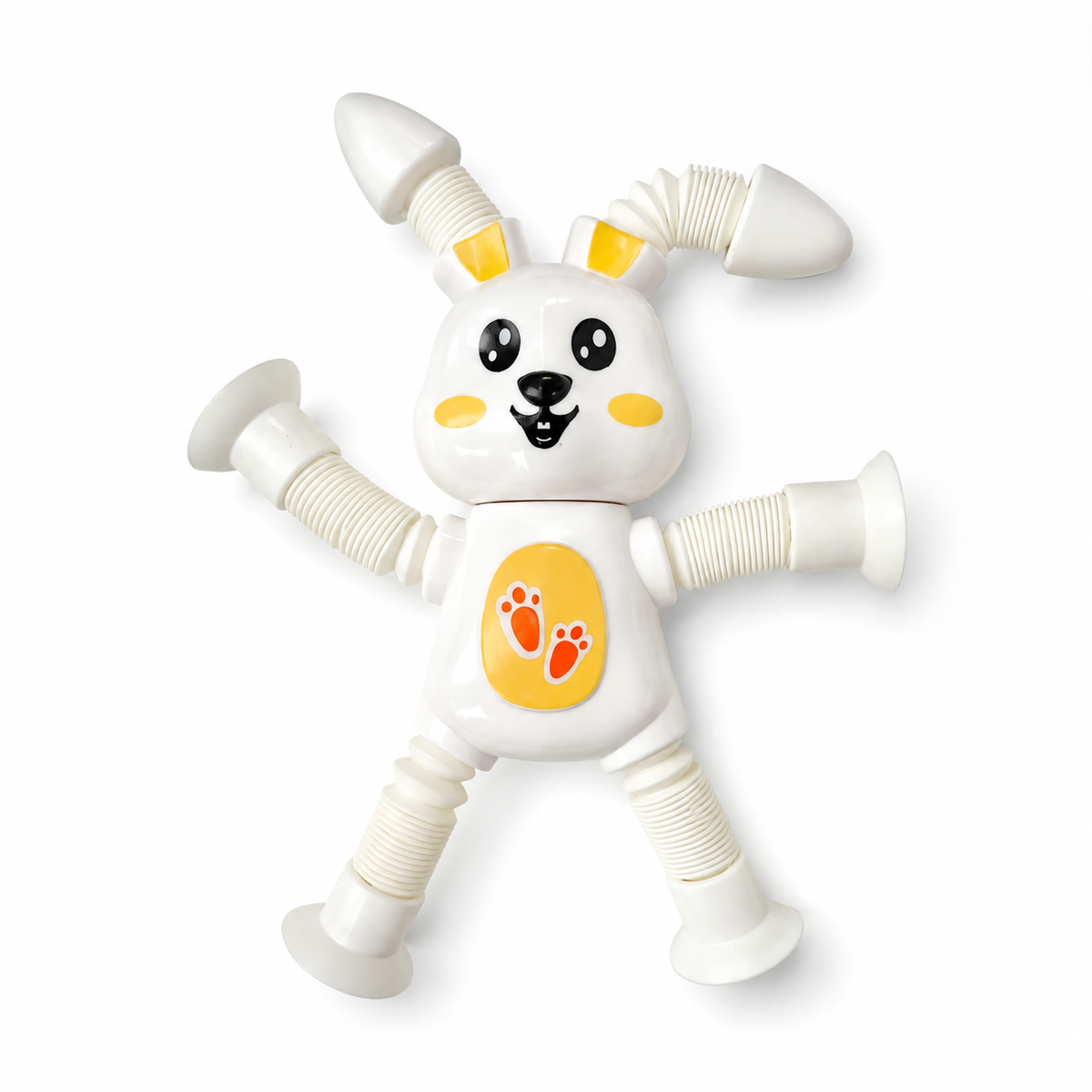 Jouet Articulé "Lapin Pop Tubes" – Ventouses & Tubes Extensibles