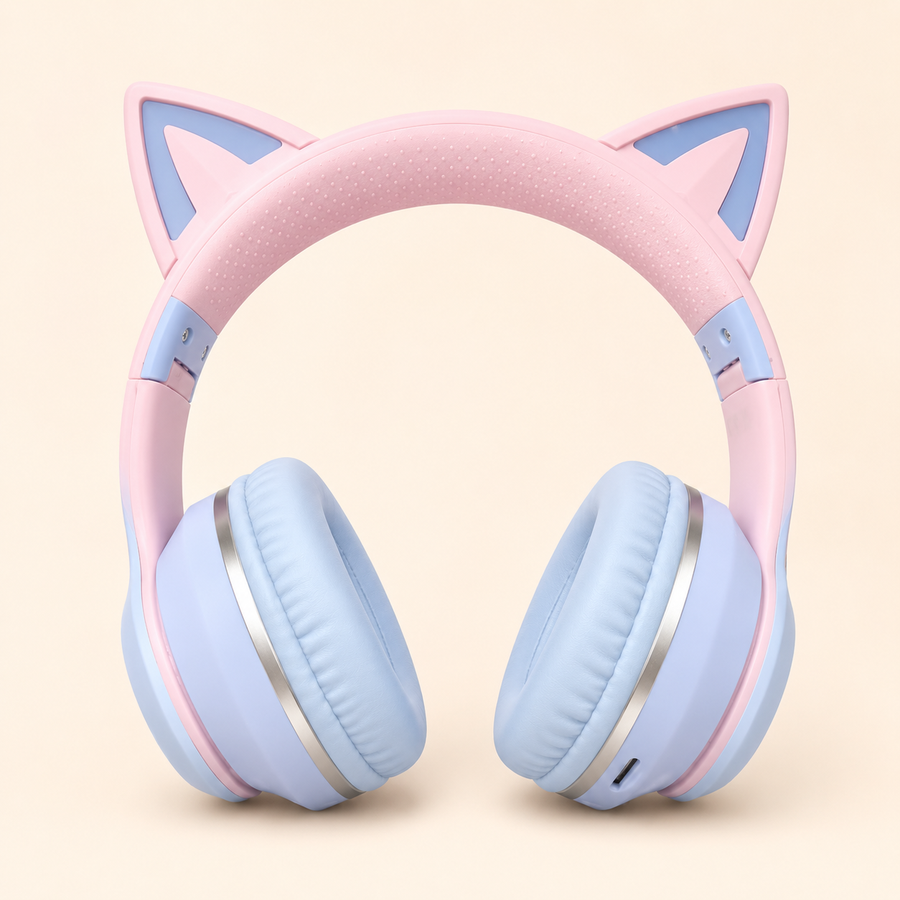 Casque Bluetooth Enfant "Oreilles de Chat