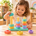Jeu d'Encastrement et Vissage 3D – L'Atelier de Motricité Fine