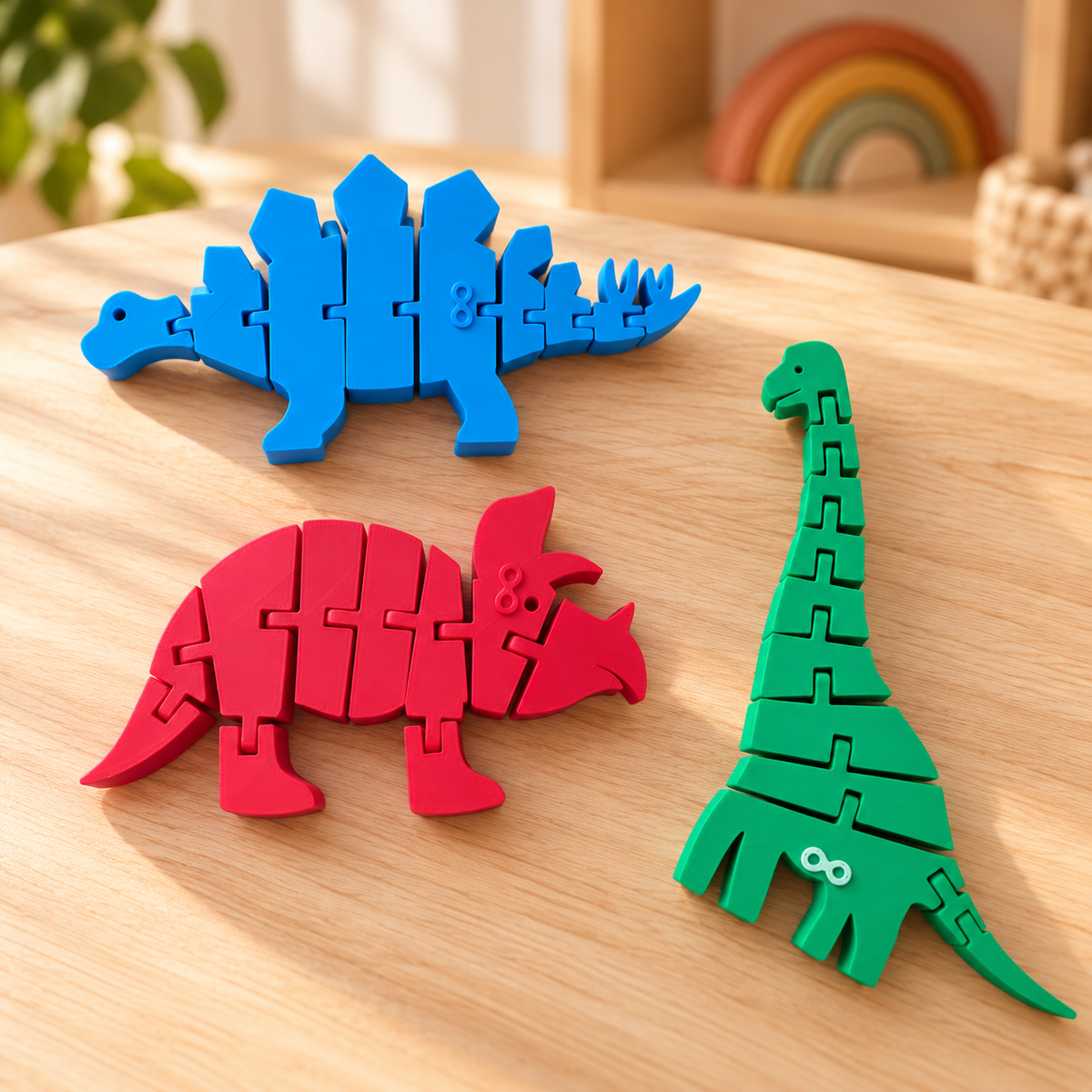 Dinosaures Articulés "Fidget" – Édition Regard Atypique