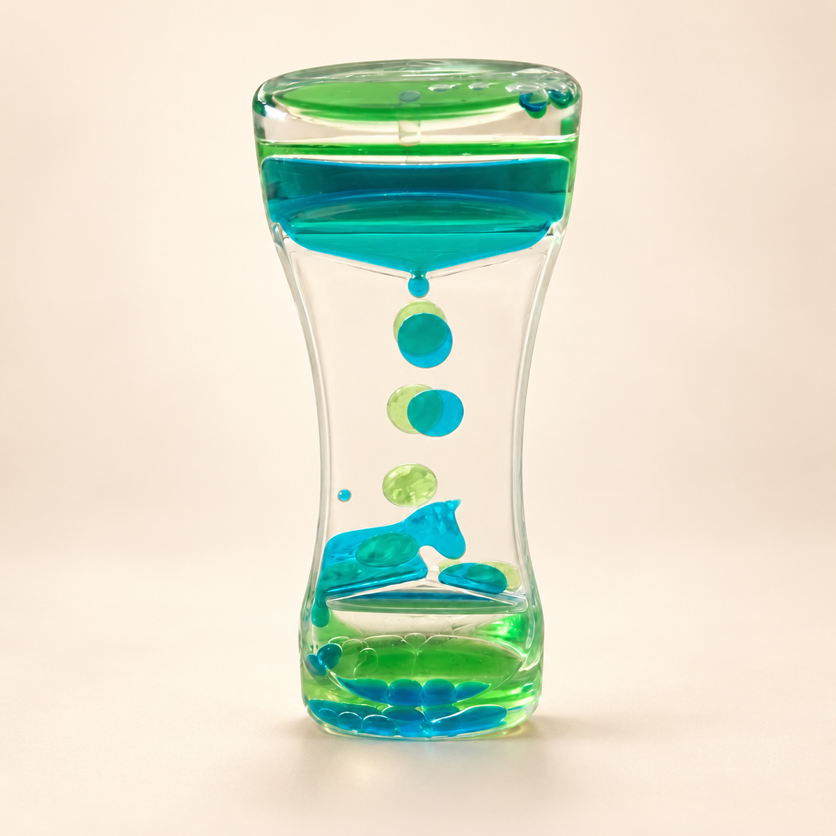 Sablier Liquide Sensoriel Bicolore – Retour au Calme & Apaisement Visuel