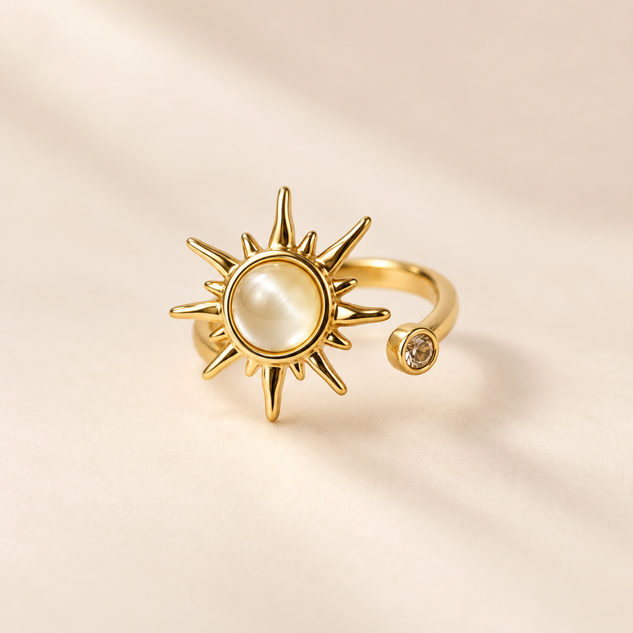 Bague Anti-Stress "Soleil" – Bijou Anxiolytique & Élégant