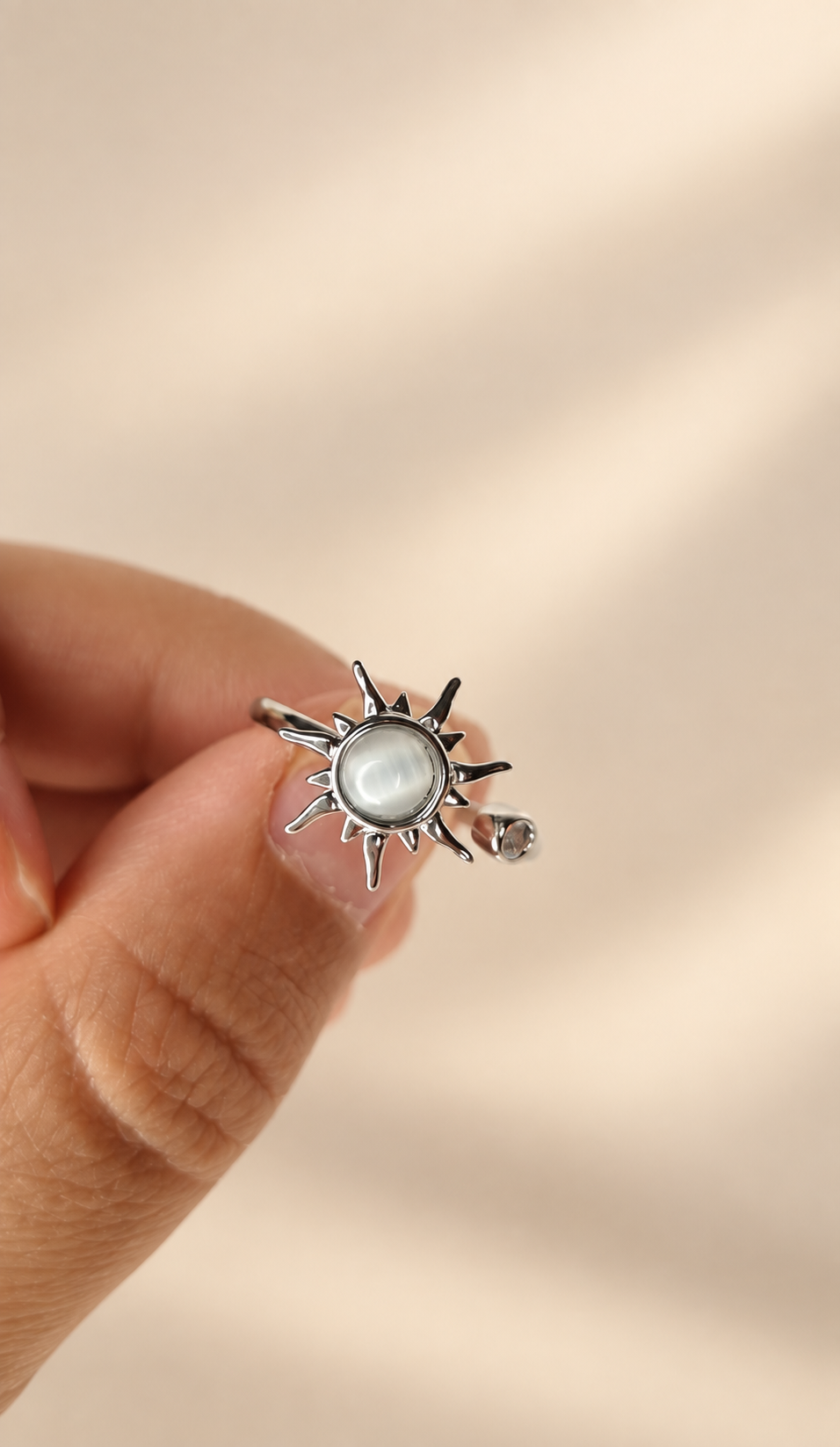 Bague Anti-Stress "Soleil" – Bijou Anxiolytique & Élégant