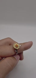 Bague Anti-Stress Tournante Tournesol – Sérénité & Fidget Sensoriel